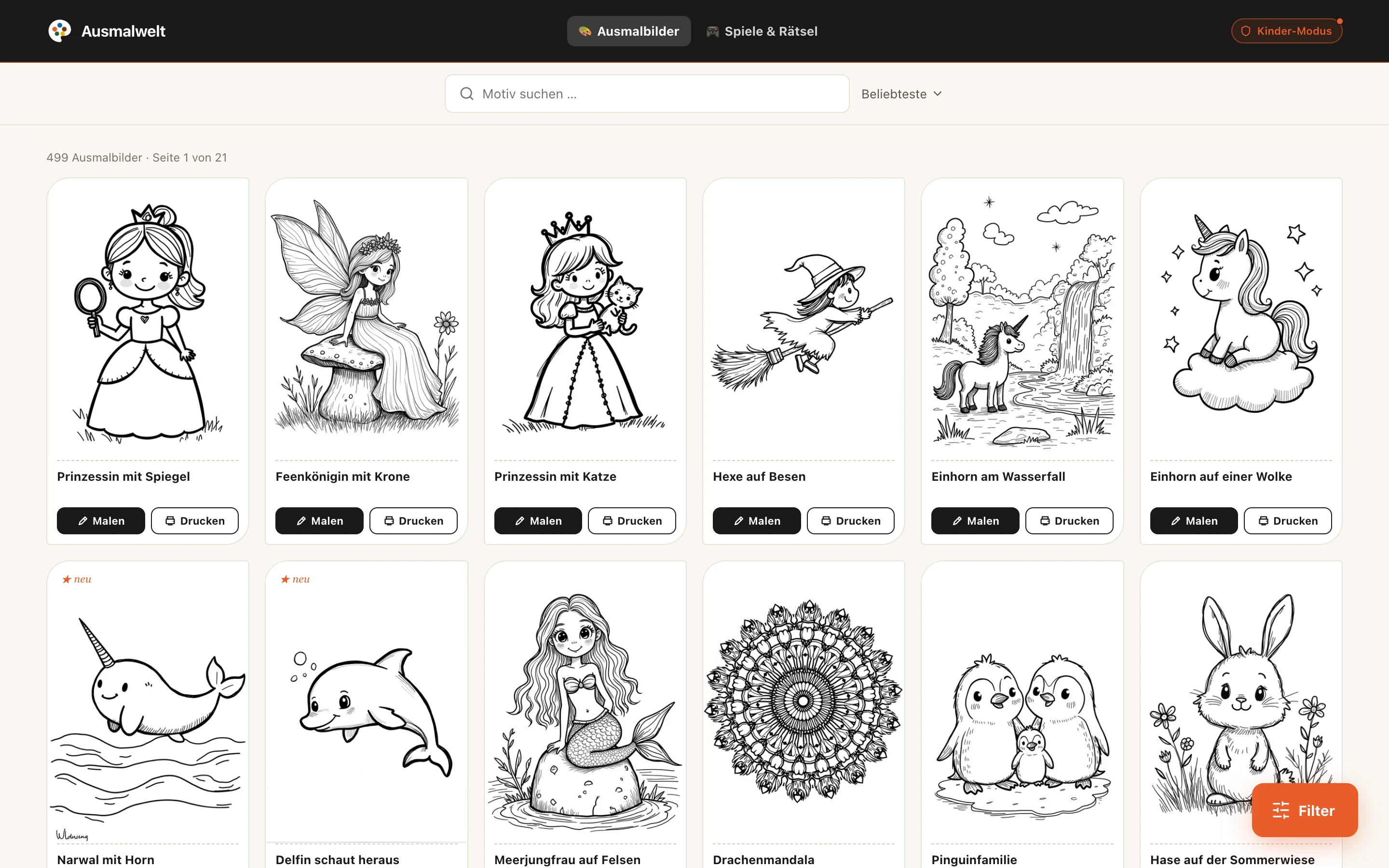 Kids Mode for worry-free coloring Desktop
